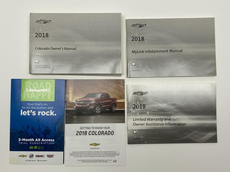 Owners Manual 2018 Chevrolet Colorado 86628