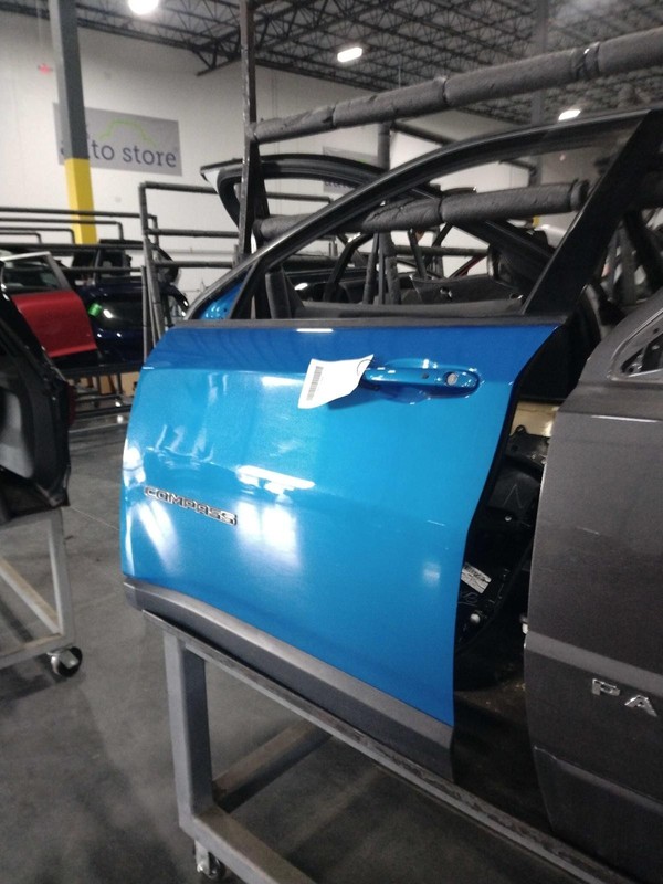 2019 Jeep Compass Left Door Blue 4DR SUV Good Condition OEM Part 7864228