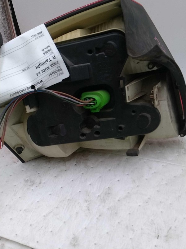 2003 Audi A4 Right Tail Light Assembly Black OEM Used 87000 Miles
