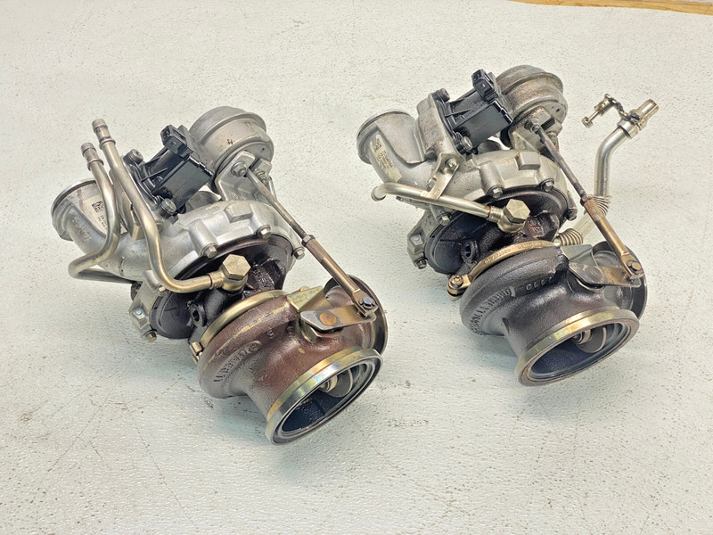 BMW F01 F10 F12 E70 550 650 750 X5 X6 N63 Engine Twin Turbo Charger Set OEM✅