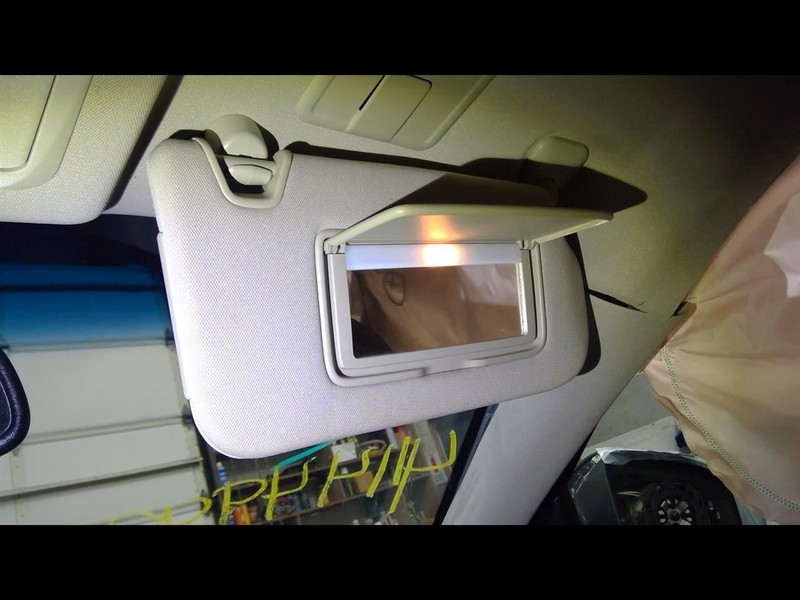 Passenger Sun Visor Illuminated Fits 08-12 INFINITI EX35 1533856