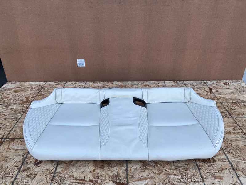 INFINITI Q50 RED SPORT 14-22 OEM REAR LOWER SEAT (BEIGE/ DIAMOND STITCHING)1K