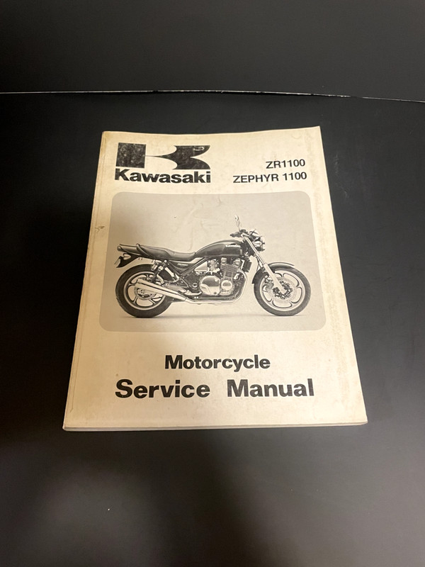 1992 ZR1100 ZEPHYR 1100 Kawasaki OEM Motorcycle Service Manual 99924-1152-01
