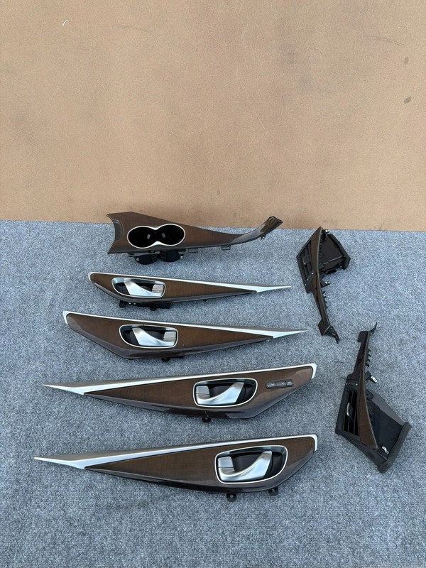 INFINITI Q50 14-24 OEM INTERIOR DOOR PANEL CONSOLE DASHBOARD WOOD TRIM (SET)