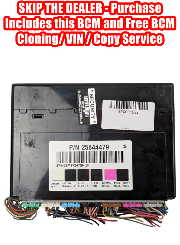 2007-2013 GM Body Control Module 25844479 "Programmed to your VIN" BCM
