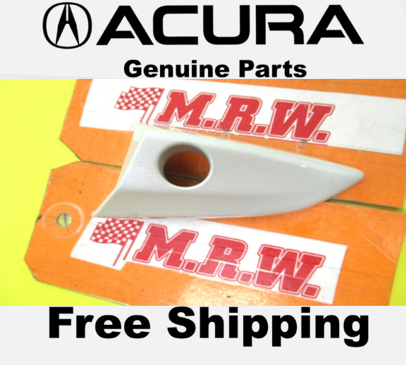 15-18 ACURA TLX oe DOOR HANDLE KEY LOCK COVER CAP HOLE Driver Side WHITE NH788P