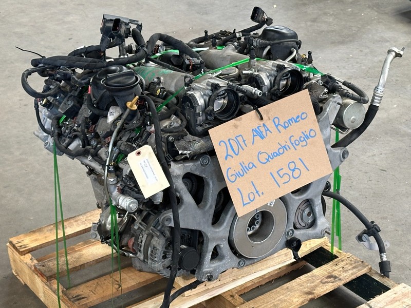 2017-2021 Alfa Romeo Giulia Quadrifoglio 2.9L V6 Engine 1581 OEM