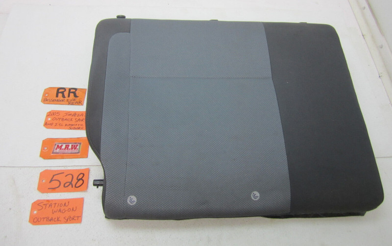 SEAT BACK PASSENGER SIDE REAR UPPER TOP CUSHION CAR RR for 02-07 SUBARU IMPREZA