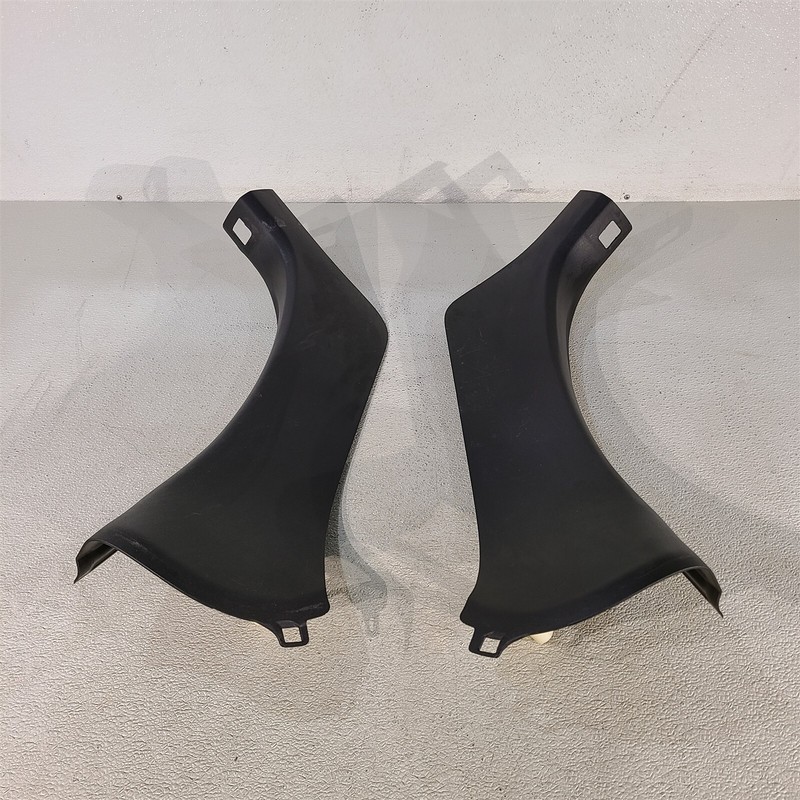 05-13 Corvette C6 Interior B Pillar Seat Belt Trim Covers Oem Ebony AA7491