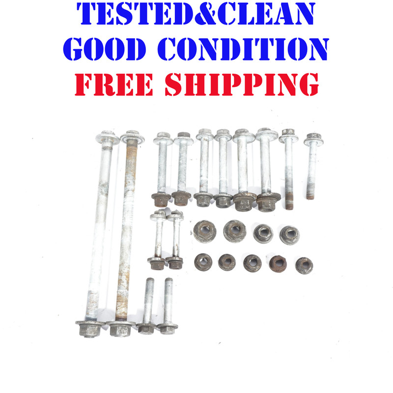 2002 - 2005 BMW 745Li REAR SUSPENSION FULL SET BOLTS & NUTS (23 Item) OEM