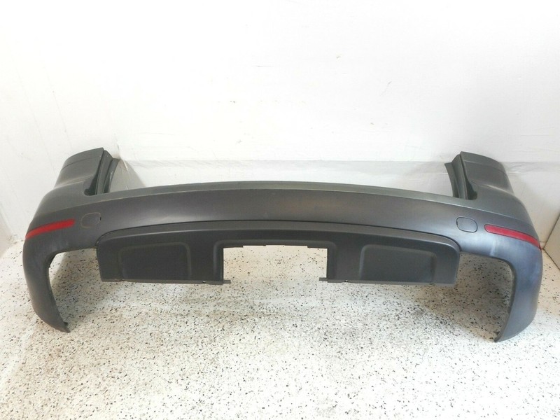 04-10 Volkswagen Touareg Rear Bumper Cover W/O Parking Assist Or Gate Spare OEM
