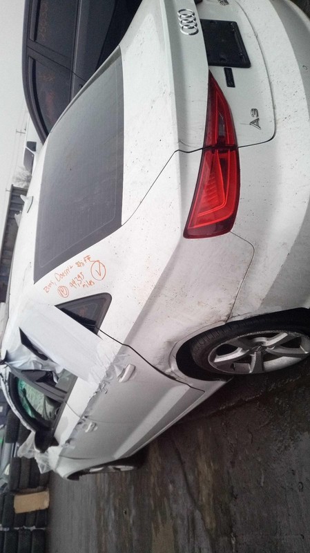 2015 AUDI A3 Right Rear Door Glass - Used, White, 94K Miles, OEM Part 520644