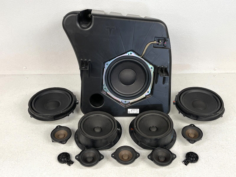 ⭐2012-2020 TESLA MODEL S SPEAKER SUBWOOFER SOUND SET OF 11 ASSY OEM LOT2365