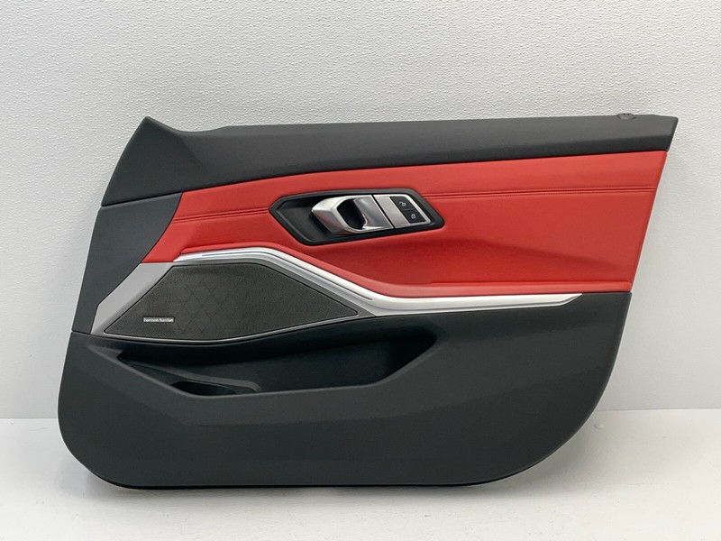 2021-2024 BMW M3 G80 Front Right Passenger Interior Door Panel Trim Red 1473 OEM