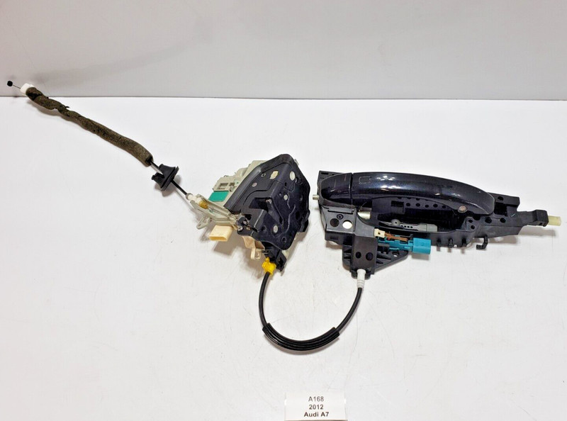 ✅ 11-25 OEM Audi A7 Front Right Passenger Lock Latch W/ Handle Phantom Black