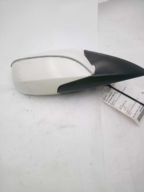2012 Hyundai Genesis Right Door Mirror White OEM Used 602757 137K Miles