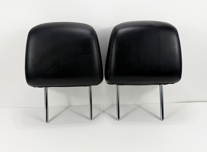 2011-2014 Chrysler 300 OEM Front Seat Headrest Leather Black Pair OEM