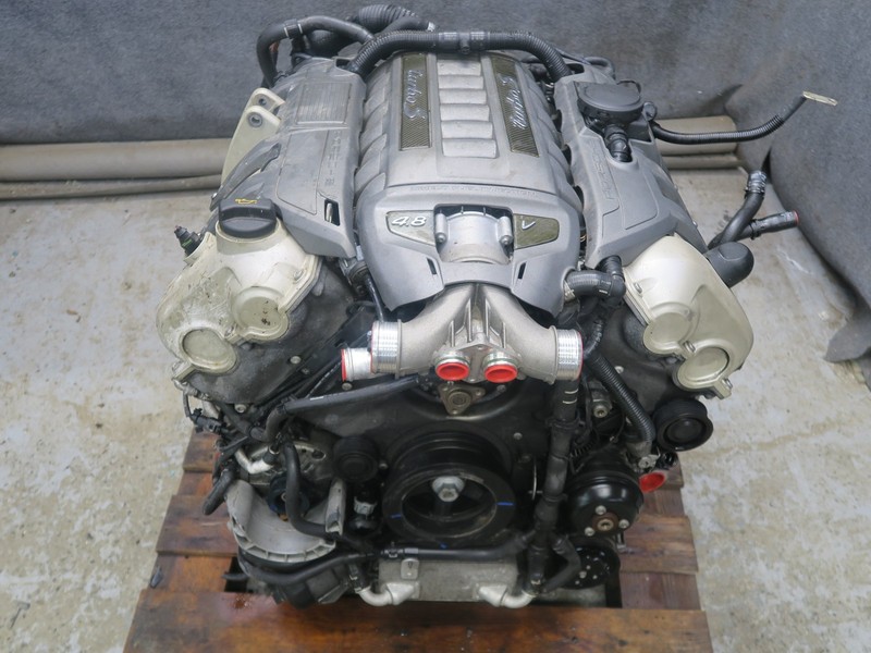 16-18 PORSCHE CAYENNE 958 4.8L TURBO S CYXA VIN C 5th ENGINE W TURBOS 120k VIDEO