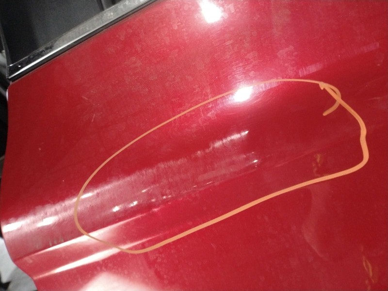 2022 Toyota Camry Left Door Red 4DR Sedan Light Scratch 653525 NJ25-22035