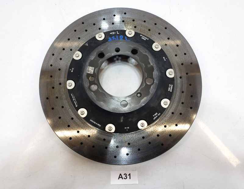 ✅ 17-19 OEM Porsche 991 911 Turbo S Rear Left Driver Side Brake Disc Rotor 18k
