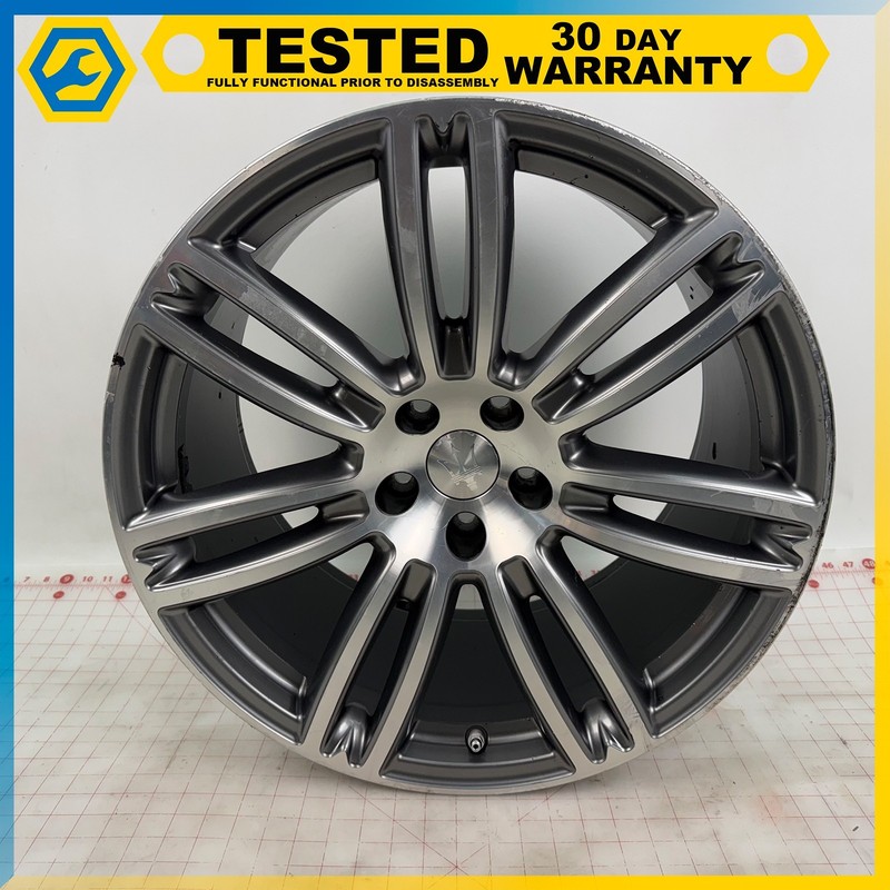 14-24 MASERATI GHIBLI 20 X 10.5J REAR WHEEL RIM GRAY OEM
