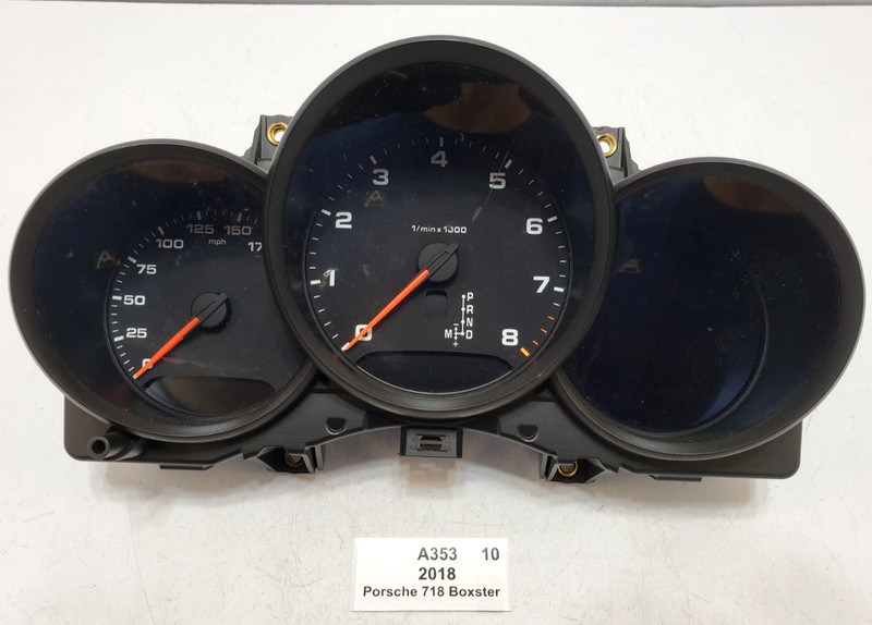 ✅ 17-19 OEM Porsche 718 Boxster 982 Instrument Cluster Speedometer 36k NOTE*