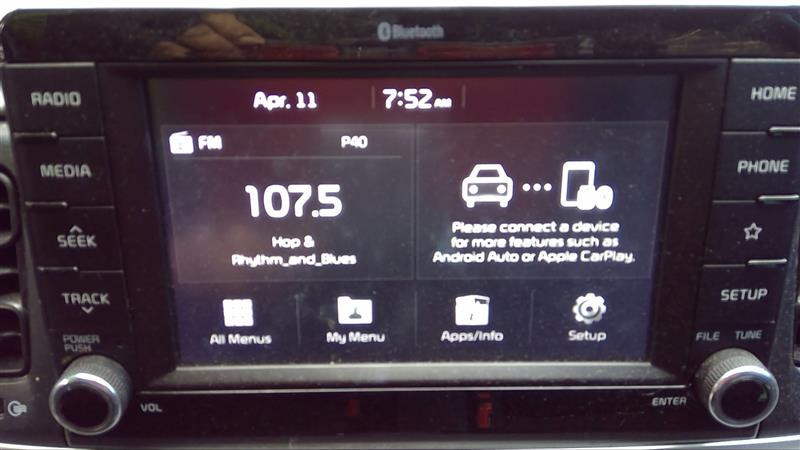 2019-2020 Kia Rio Navigation GPS 7.0" Screen 96160-H9700FHV Nav Menu Info Oem