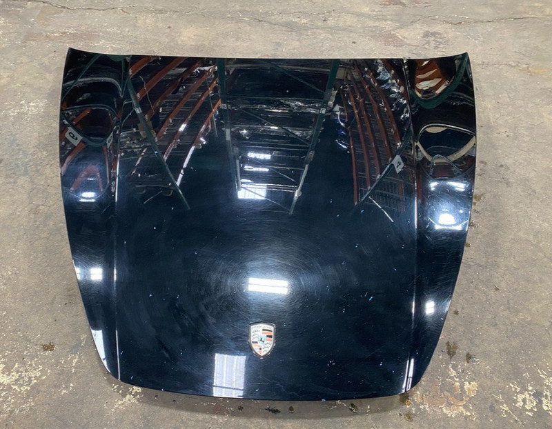 11-14 PORSCHE CAYENNE FRONT HOOD BONNET COVER PANEL BLACK OEM #A0.61