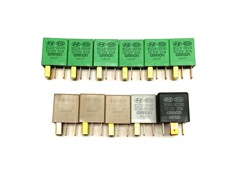 Set of 11 Relays 95224-2D000 95220-2S000 Fits 2012-2022 Hyundai Accent 87652