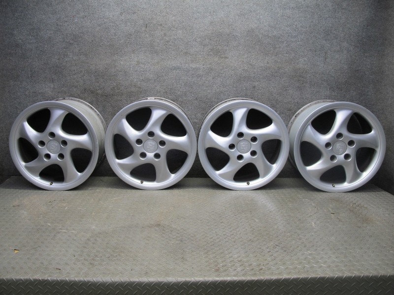 1997-2004 PORSCHE BOXSTER 986 R18" ALLOY WHEEL RIM 18x7.5 18x9 ET50/52 SET OF 4