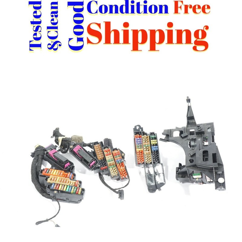 07 08 09 AUDI Q7 FUSE RELAY BOX SET OF 4 OEM