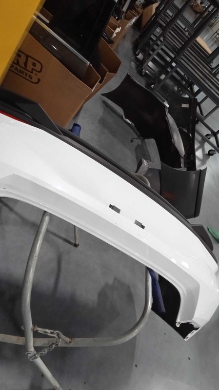 2022 Hyundai Elantra OEM White Bumper Assembly, Used, 35k Miles, Warranty