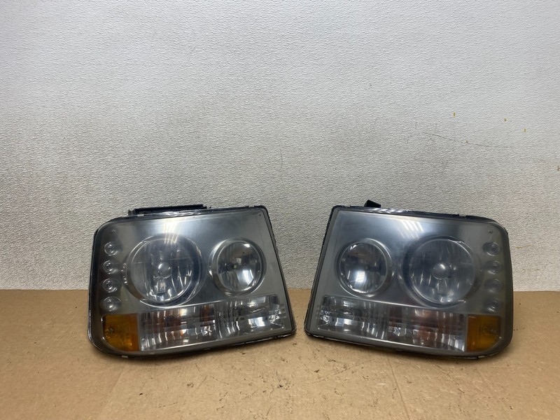 Chevy 99-02 Silverado 00-06 Tahoe Suburban LED Headlights Bumper 1-Piece W9090