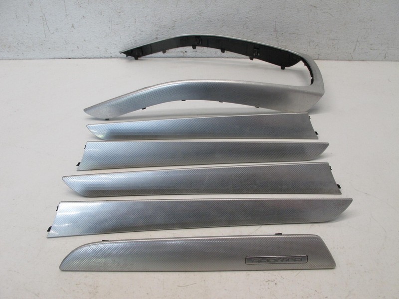 09-16 AUDI B8 A4 S4 DASHBOARD DOOR PANEL INTERIOR ALUMINUM TRIM SET OEM 031124