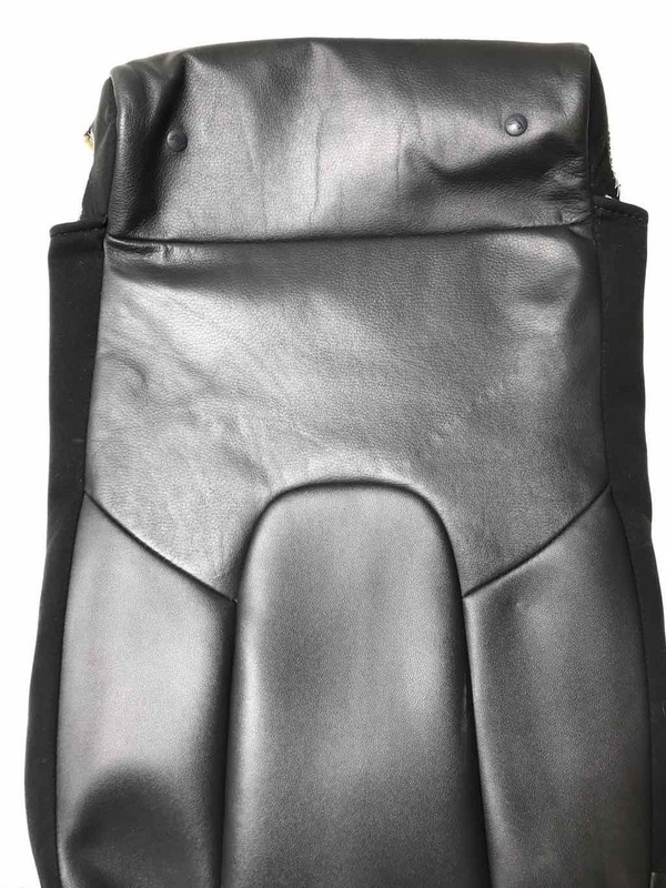 2012 Fusion Rear Seat Upper Leather Cover Trim: FW Charcoal Black BE5Z5466600CD