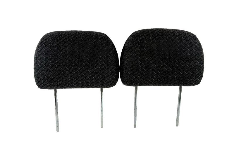 2000-2006 Chevy Avalanche Pair Front Left & Right Headrests Cloth Set Checkered