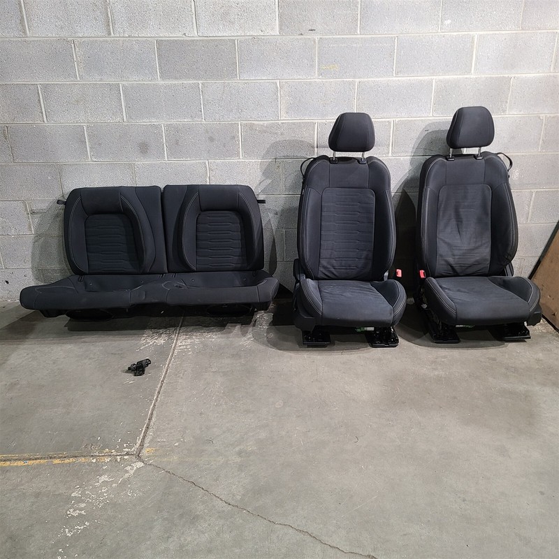 15-17 Mustang Gt Coupe Seat Set Seats Black Cloth Front Rear Aa7490