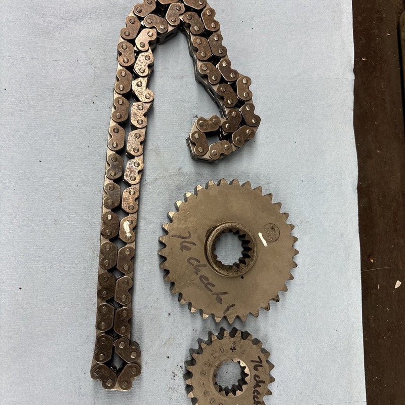 1975 1976? Arctic Cat CheetahVintage snowmobile Chain Case Sprockets And Chain