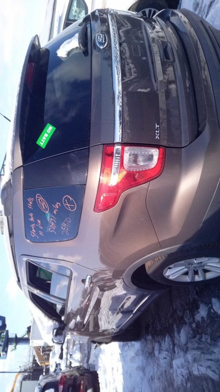 2015 Ford Explorer Left Door Glass Brown OEM Used 494649 50K Miles