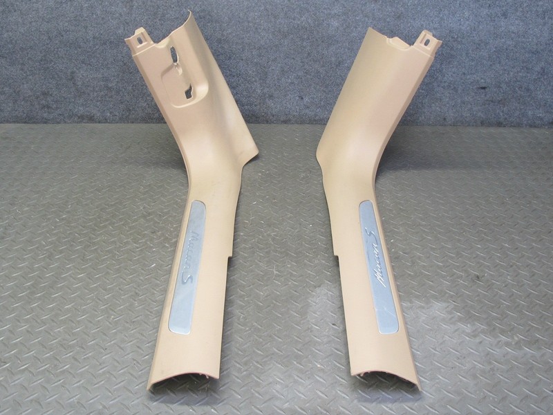 2015-2018 PORSCHE MACAN FRONT LEFT & RIGHT DOOR SCUFF SILL PLATE TRIM PANEL SET