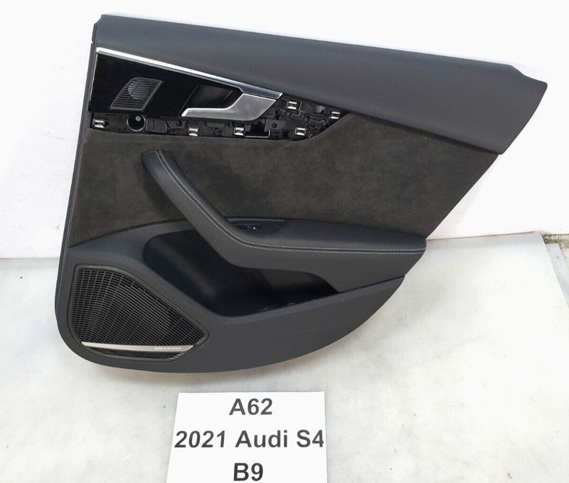 ✅ 18-21 OEM Audi S4 B9 Rear Right Passenger Side Door Card Panel Black 7k miles
