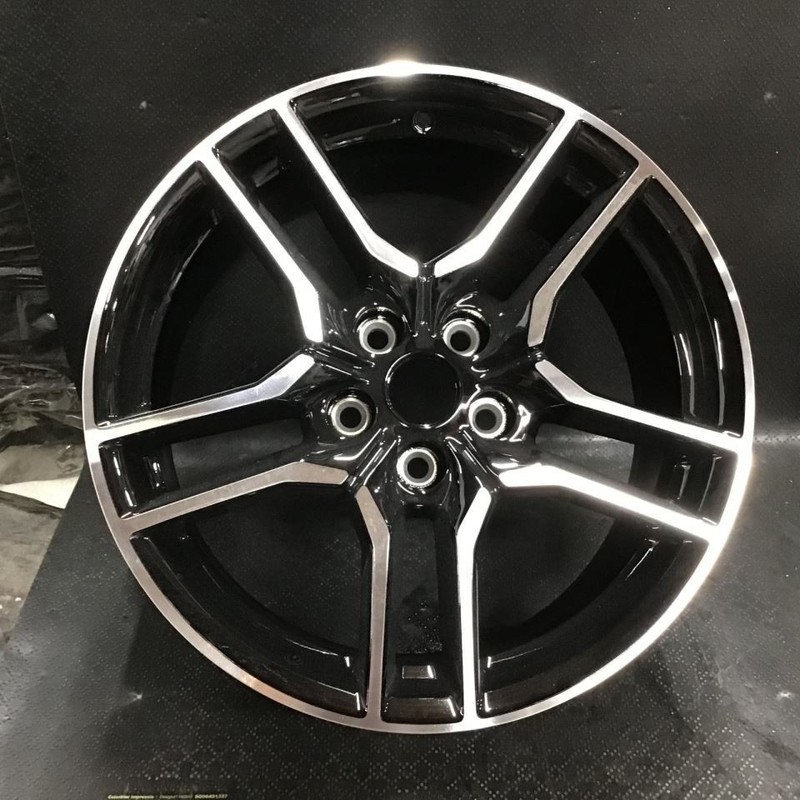 2018-2022 Ford Mustang 10157 Wheel 18 x 8 10 Spoke Rim Black Machined JR3Z1007A