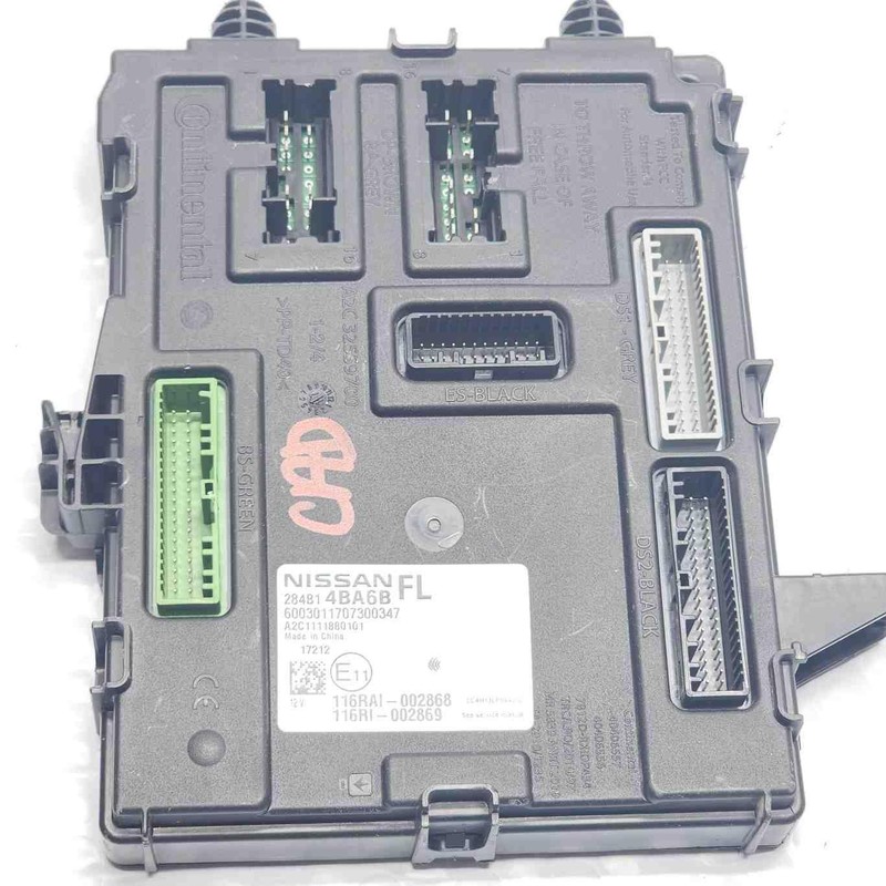 2017 Nissan Rogue Sport Computer Body Control Module W/O Automatic Headlamps