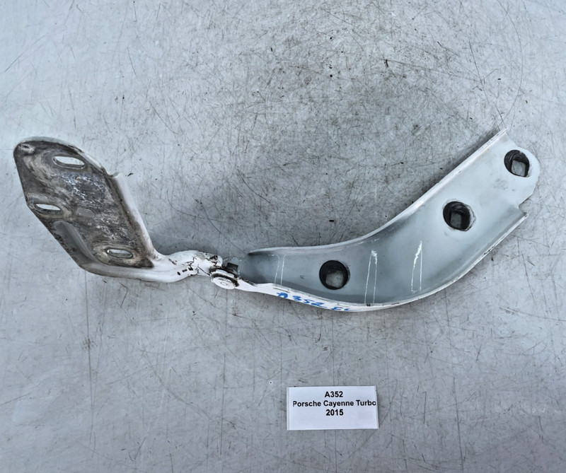 ✅ 15-18 OEM Porsche Cayenne Turbo 958 Front Left Driver Hood Bonnet Hinge White