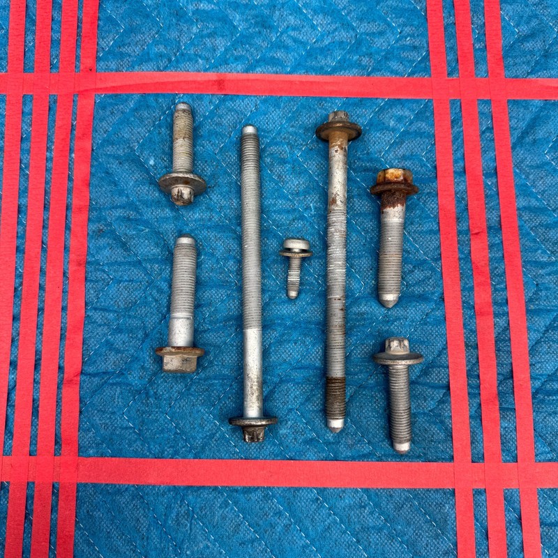 2012–2016 BMW 328i xDrive F30 Front Subframe Bolt Set OEM