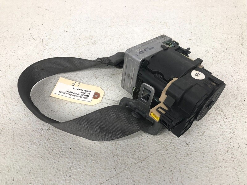 ⭐2003-2008 MERCEDES SL-CLASS R230 LEFT LH SEAT BELT RETRACTOR BLACK OEM LOT2286