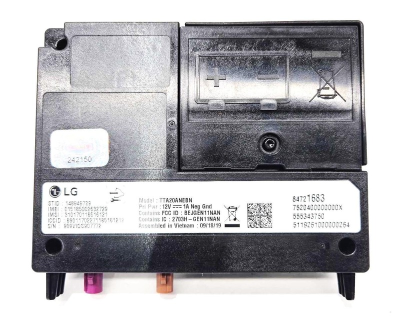 2019-2024 Chevy Blazer 2Lt 3.6L Communication Telematics Module 84721683 Opt Ue1