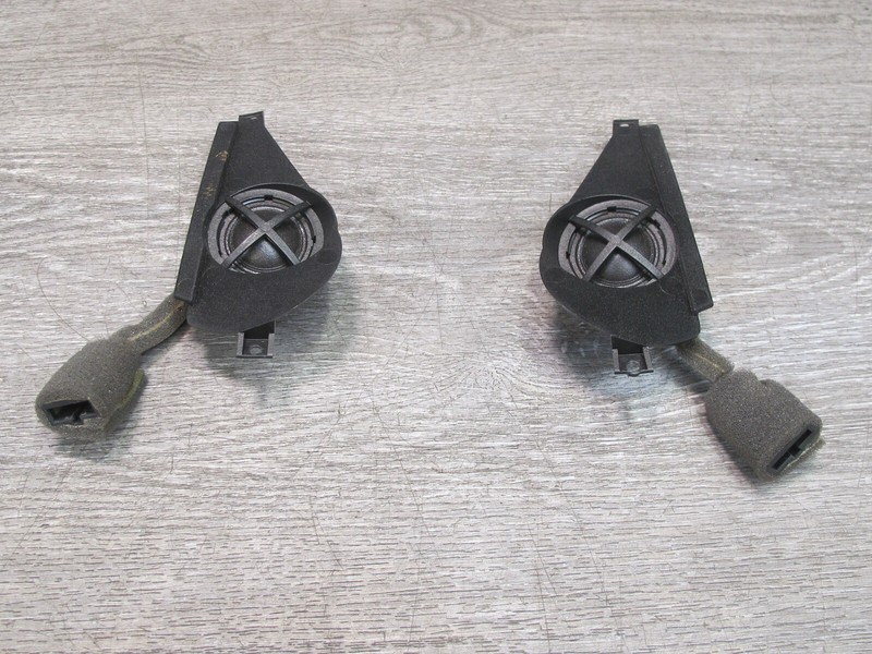 03-10 BENTLEY CONTINENTAL GTC GT FRONT A PILLAR TWEETER SPEAKER SET OF 2
