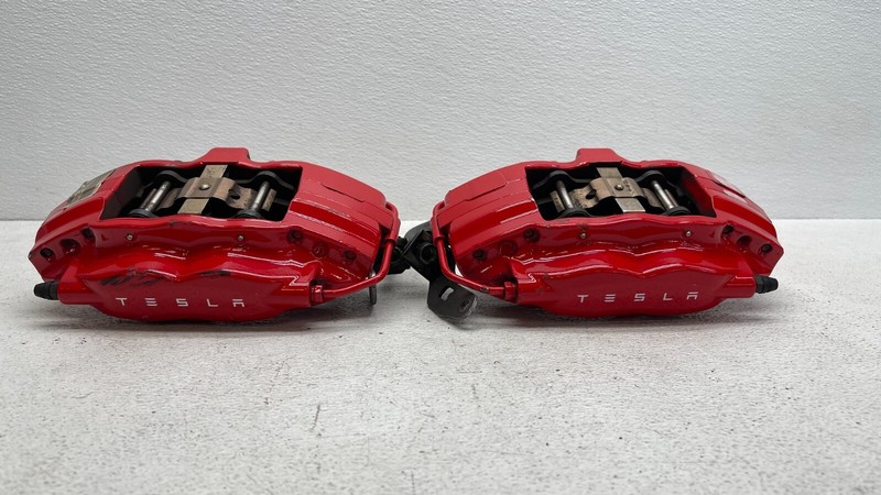 2012-2016 TESLA MODEL S REAR LEFT & RIGHT BRAKE CALIPER SET OEM