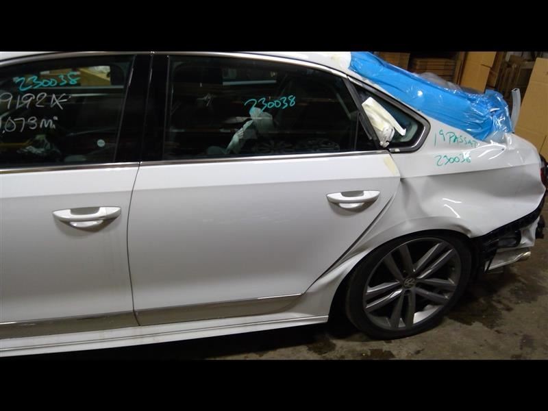 Driver Rear Side Door White Electric Sedan Fits 12-20 PASSAT 1062636